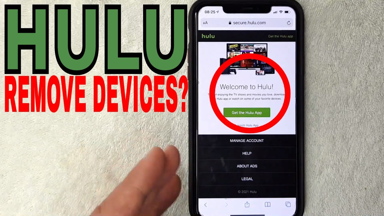 ¿Qué hace la eliminación de un dispositivo de Hulu?