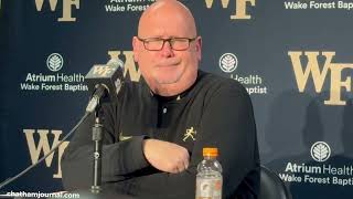 Full Wake Forest basketball coach Steve Forbes press conference after win over NC State - 2.10.24 Guide