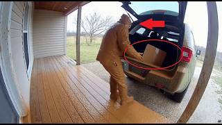 Package Thief Gets Instant Karma 💥📦😂