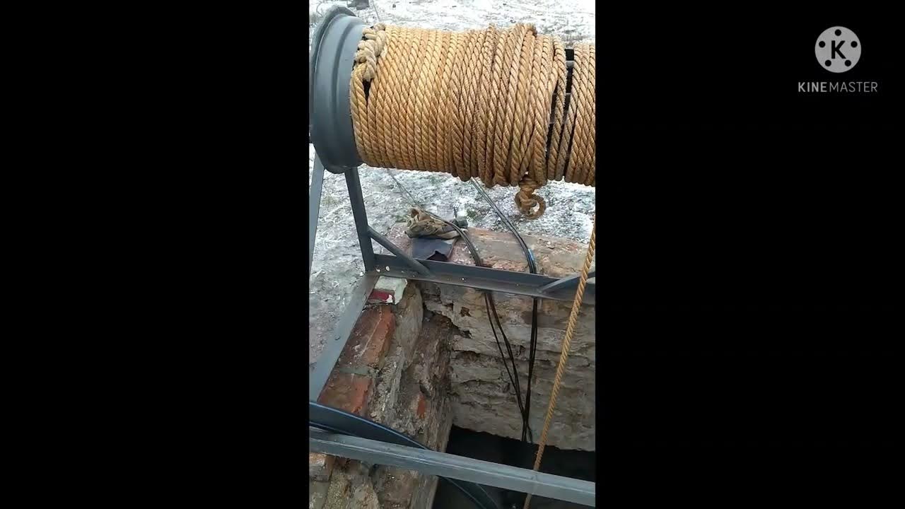 лебедка для скважины - YouTube