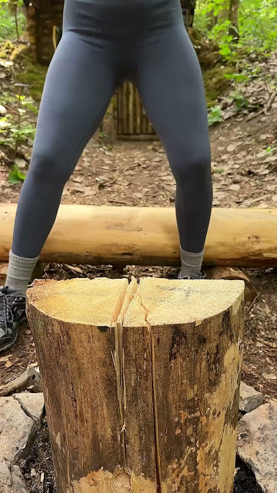Real forest GIRL😋 #camping #survival #bushcraft #outdoors