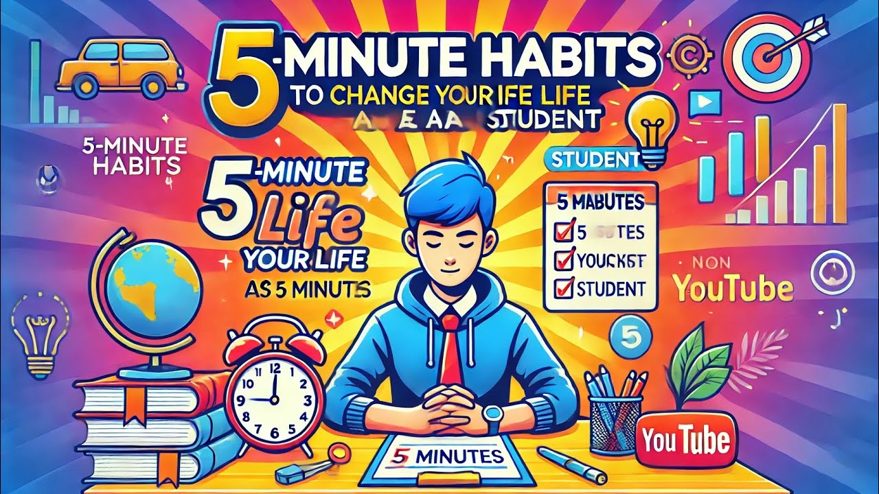 5-Minute Habits to Change Your Life as a Student! For Beginners - YouTube