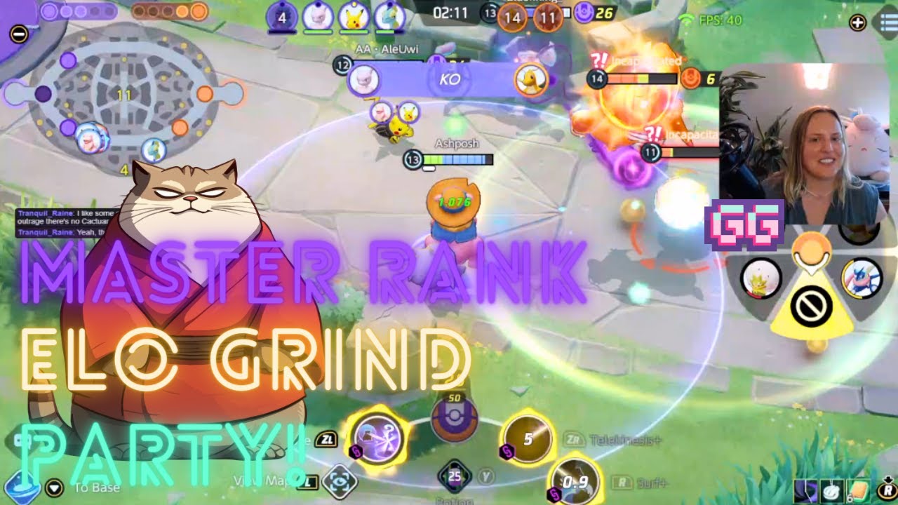 Pokemon Unite HAPPY HOUR 🥂 - Master Rank Solo Queue to 1.6k ELO | Full ...
