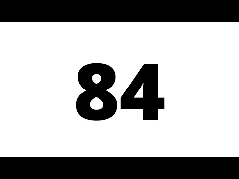 84 Second Countdown Timer White Screen With Sound Effect