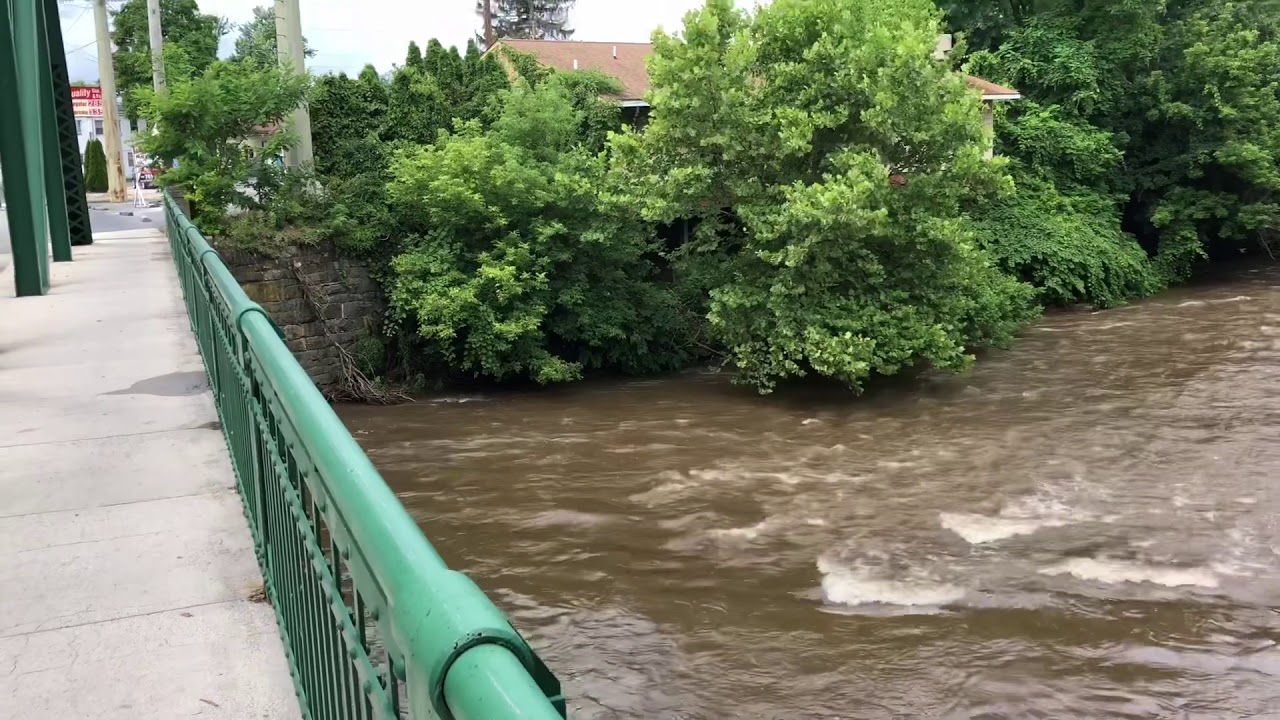 Yellow Breeches Creek rises along Bridge Street in New Cumberland YouTube