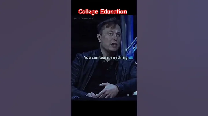 Unveiling Elon Musk's Mind-blowing Insights On College Education! #viral