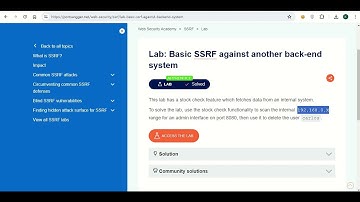 Basic SSRF against another back end system