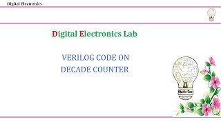 Verilog code on Decade counter