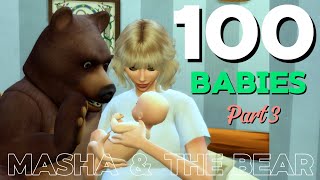 Masha And The Bear In The Sims 4 100 Baby Challenge Real Birth Home Birth Part 3