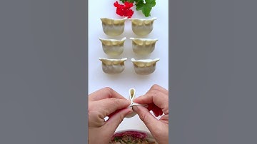 Tutorial on how to make dumplings by just squeezing and pinching them. Learn how to make them quic
