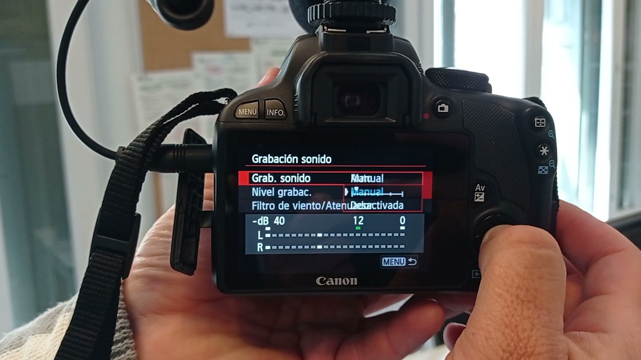 Camara Canon Con Entrada De Microfono