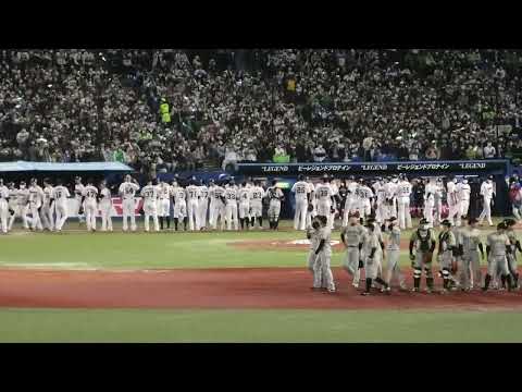 つば九郎、CSファイナルを制した選手達を出迎える。矢野阪神を見送る 。2022/10/14