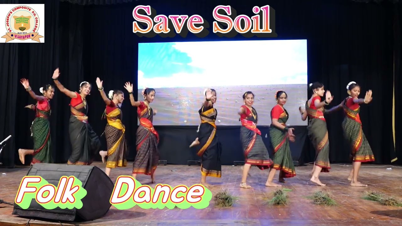 Folk DanceSuggi Kaala Higgi BandittoFreshers Day 2k22 savesoil St Josephs PU College Vijayapur