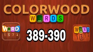 COLORWOOD WORDS Cryptogram level 389 390