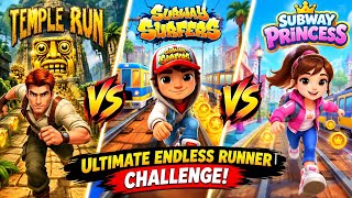 Temple Run vs Subway Surfers vs Subway Princess 🏃‍♂️💨 | Ultimate Endless Runner Challenge screenshot 3