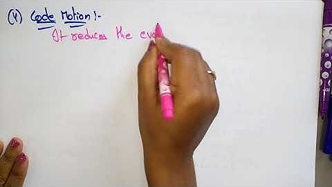 Code Optimisation technique | CD | Compiler Design | Lec-51 | Bhanu Priya