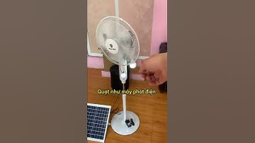 Quạt năng lượng Mặt Trời 4.0 pin trâu cả đêm.