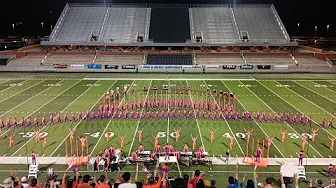 Stephen F. Austin Bulldog Band & Angel's Dance Team 2025 "Pipelines" - BOA South Houston -
