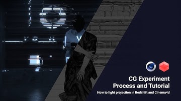 CG Process and Tutorial | How to Light Projection in Redshift and Cinema4d(projects file include)