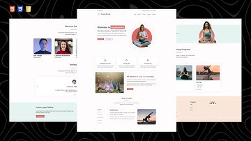 Learn to make a Yoga Centre Website using HTML, CSS and Javascript