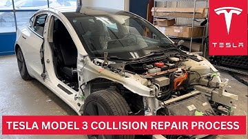 Collision Repair Process on a Tesla Model 3