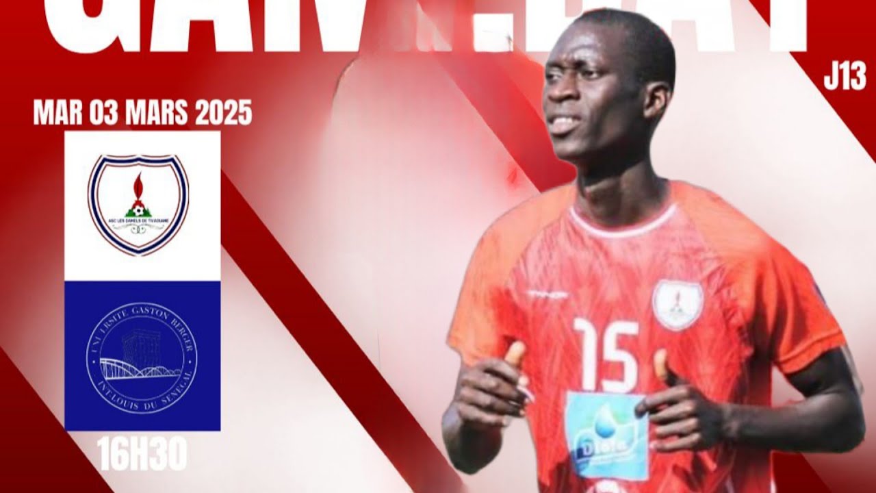 🚨 ENDIRECT MATCH ASC DAMELS VS UGB FC CHAMPIONNAT NATIONAL