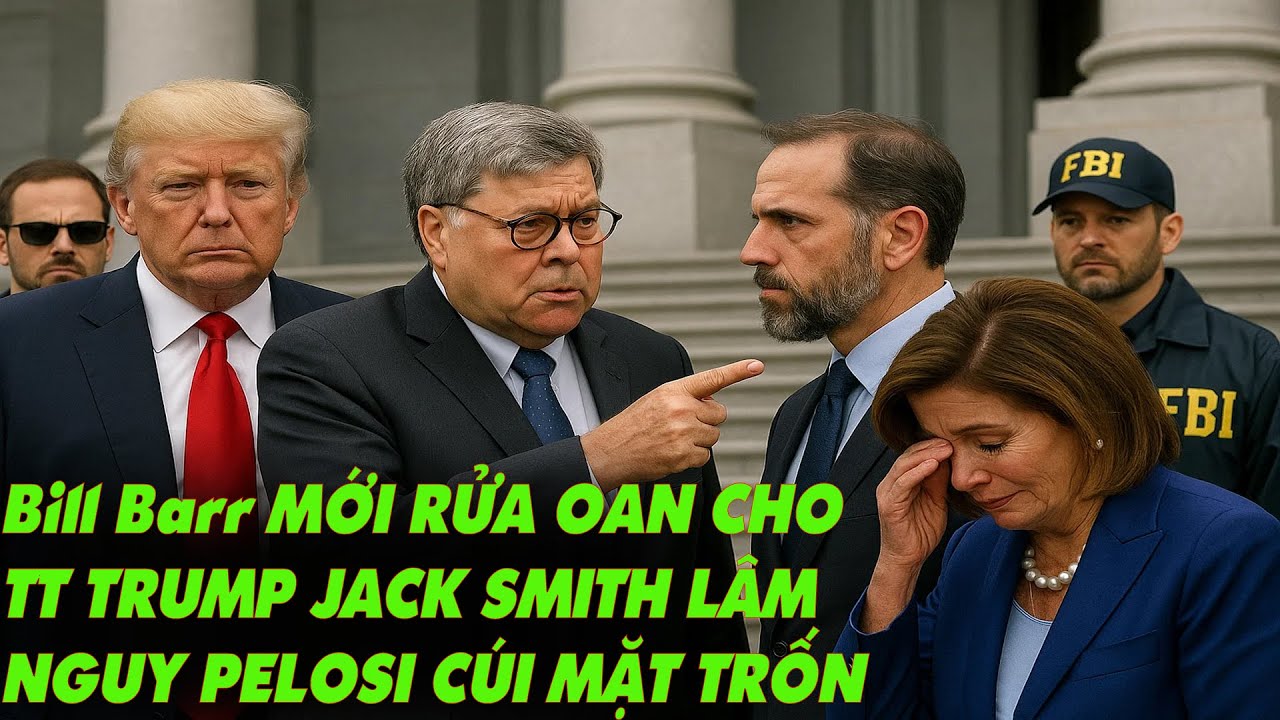 Bill Barr RỬA OAN CHO TT TRUMP XONG KẾT TỘI JACK SMITH VS PELOSI