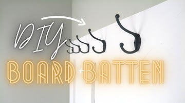 DIY BOARD AND BATTEN / DIY ACCENT WALL for under $30 | FRUGAL LIVING