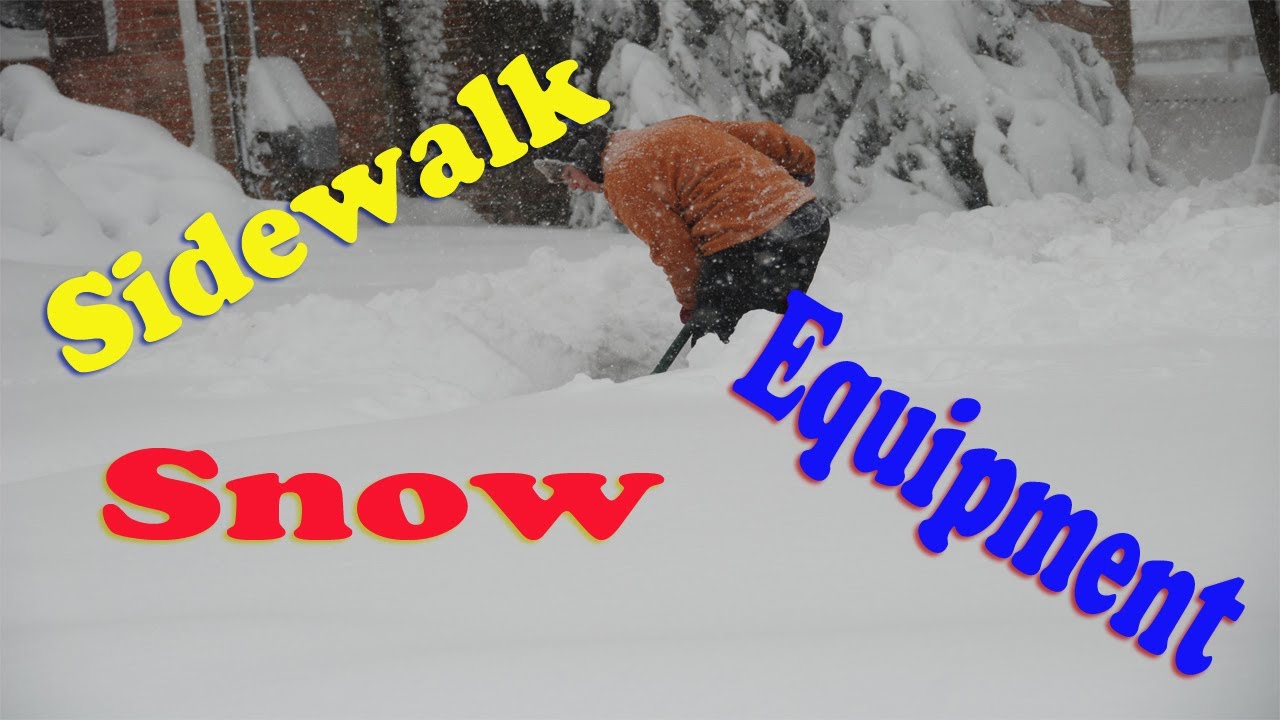 Snow Removal Equipment for Sidewalks YouTube