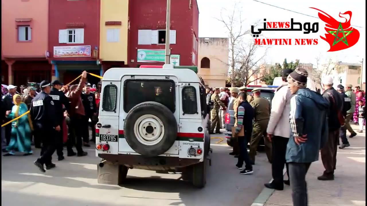 إعادة تمثيل الجريمة بالحي الحسني بمدينة بنسليمان