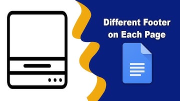 How to make footers different on each page in google docs