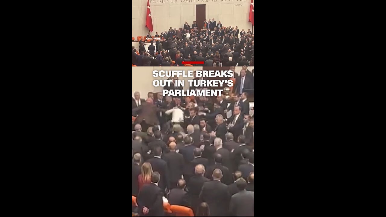 Scuffle breaks out in Turkey's parliament