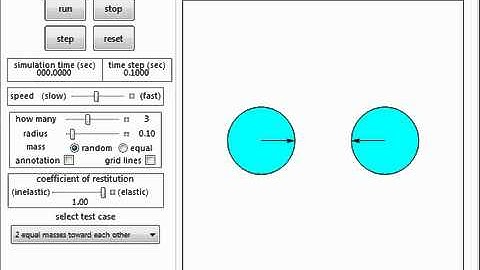Particle Motion Simulation Using A Priori Collision Detection