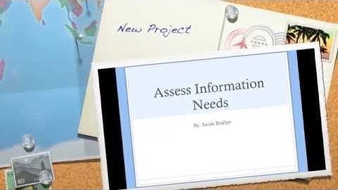 Assess Information Needs