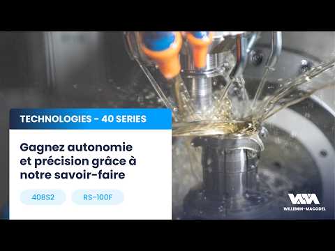 408S2 + RS-100F – Usinage et automatisation d’une carrure horlogère