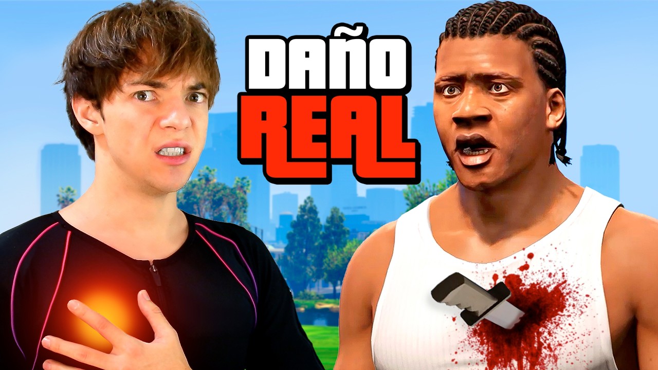 GTA 5 pero Recibo DAÑO en la VIDA REAL!