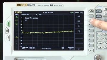 RIGOL Spectrum Analyzer - Basic Measure Small Signal by Saelig