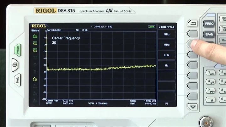 RIGOL Spectrum Analyzer - Basic Measure Small Signal by Saelig