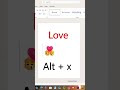 ms word best love trick | best trick in ms word @PCMobileOfficial @Tech @TrakinTech