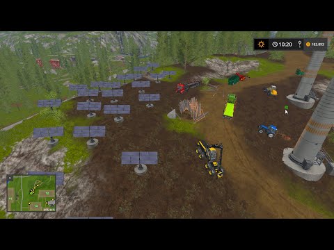 FS17 | Güneş enerjisi santrali kurulumu  | Bölüm - 13 | MapGoldcrestValley | Farming Simulator 17