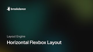 Horizontal Flexbox Layout