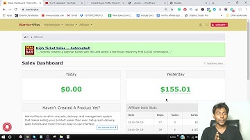 $155 case study video with Warrior Plus using free traffic