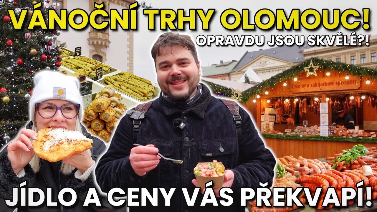 CENY JÍDLA, PITÍ A ŠIROKÁ NABÍDKA NA KRÁSNÝCH VÁNOČNÍCH TRZÍCH V OLOMOUCI!🤩JSOU TAK TOP JAK SE ŘÍKÁ?