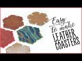Easy To Make Leather Coasters Easy To Make Leather Coasters