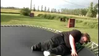 That S Why Fat Kids Don T Jump On Trampolines Youtube
