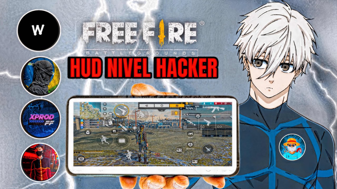 TOP 4 DE LOS MEJORES HUD 99% Headshot ☠️ DE 3 y 4 DEDOS FREEFIRE 2025