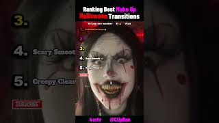Ranking the Best Halloween Makeup Transitions Ever (2025 Edition) 💀✨ #HalloweenMakeup #Shorts