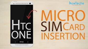 HTC One Micro SIM card insertion