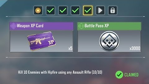 Call of Duty Mobile Kill 10 Enemies with Hipfire Using Any Assault Rifle Task Complete