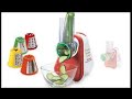 TEFAL FRESH EXPRESS DEMO, Grate, Slice, Crimp Carrot Zucchini Cucumber Apple Onion